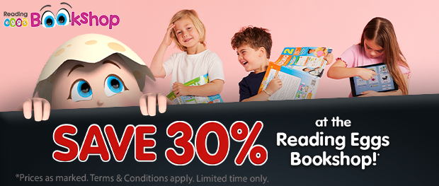 Save 30% at the ABC Reading Eggs Bookshop. Shop Now.