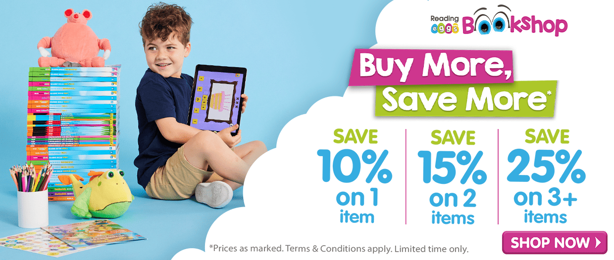 January Sale Savings at the Reading Eggs Bookshop! SHOP NOW