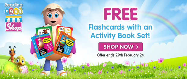 Free Flashcards with an Activity Book Set! Shop Now